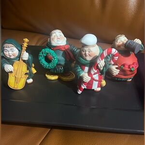 Lot Of 4 Dept 56 Merry Makers Monks Christmas